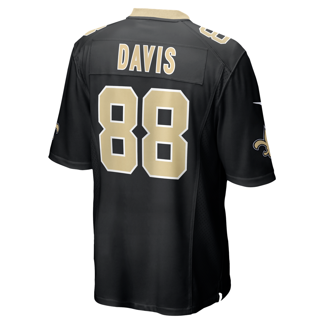 Shaquan Davis New Orleans Saints Nike Game Jersey - Black Official NFL Team Apparel Football Fan Gear