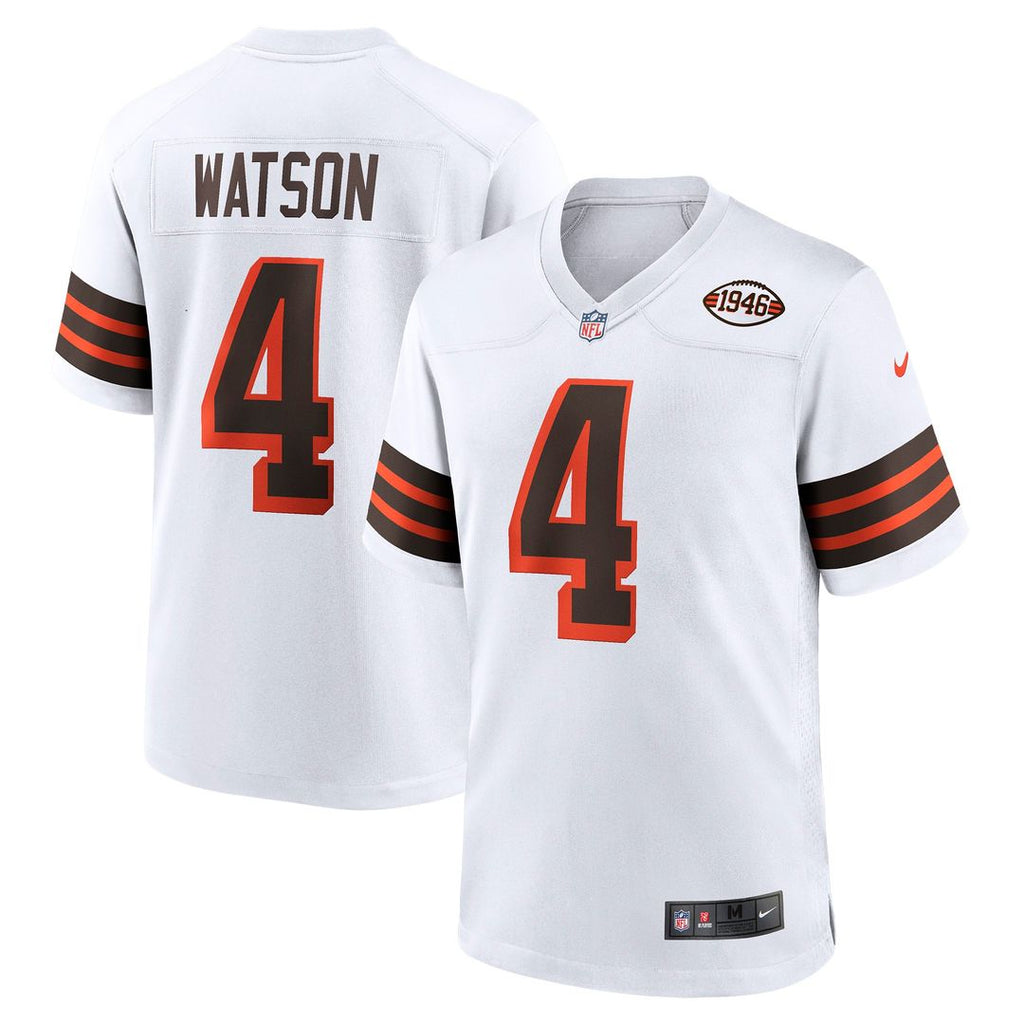 Deshaun Watson Cleveland Browns Nike Alternate Game Jersey - White Official NFL Team Apparel Football Fan Gear