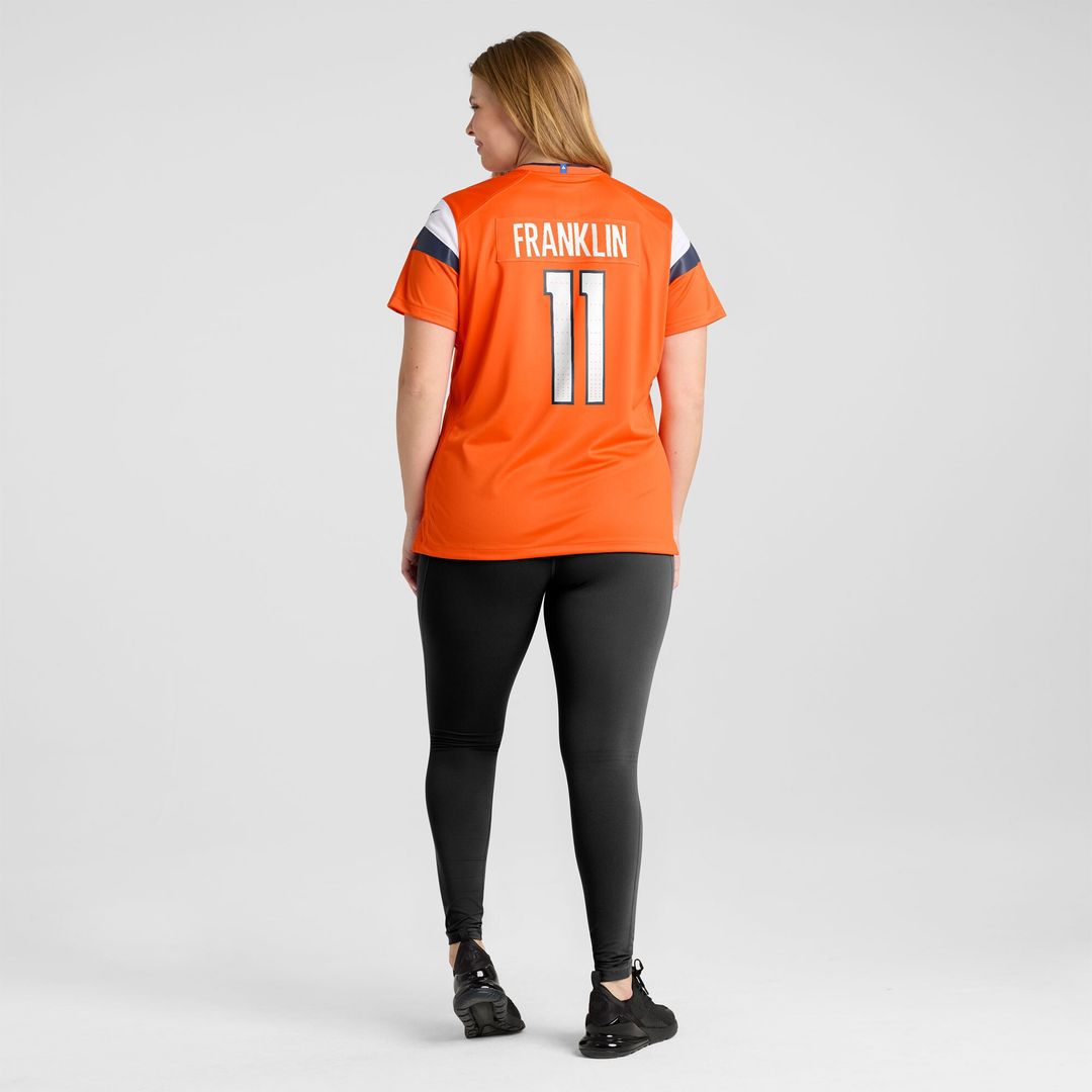 Troy Franklin Denver Broncos Nike Women's Team Game Jersey - Orange Official NFL Team Apparel Football Fan Gear