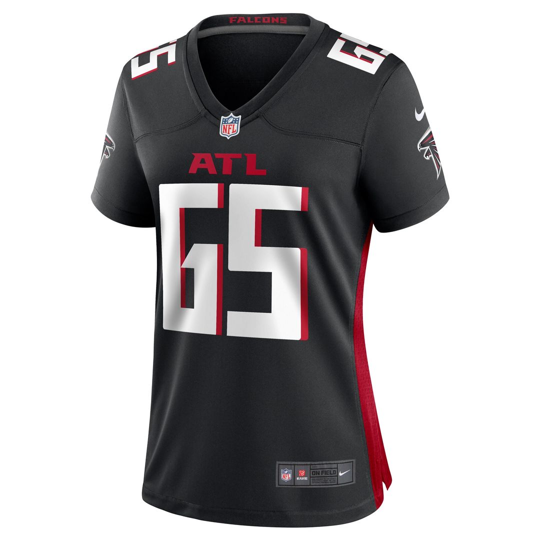 Matthew Bergeron Atlanta Falcons Nike Women's Team Game Jersey - Black Official NFL Team Apparel Football Fan Gear