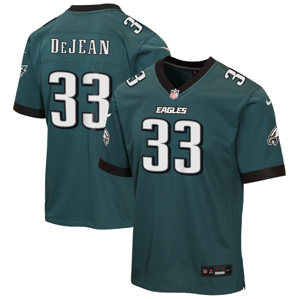 Cooper DeJean Philadelphia Eagles Nike Youth Team Game Jersey - Midnight Green Official NFL Team Apparel Football Fan Gear