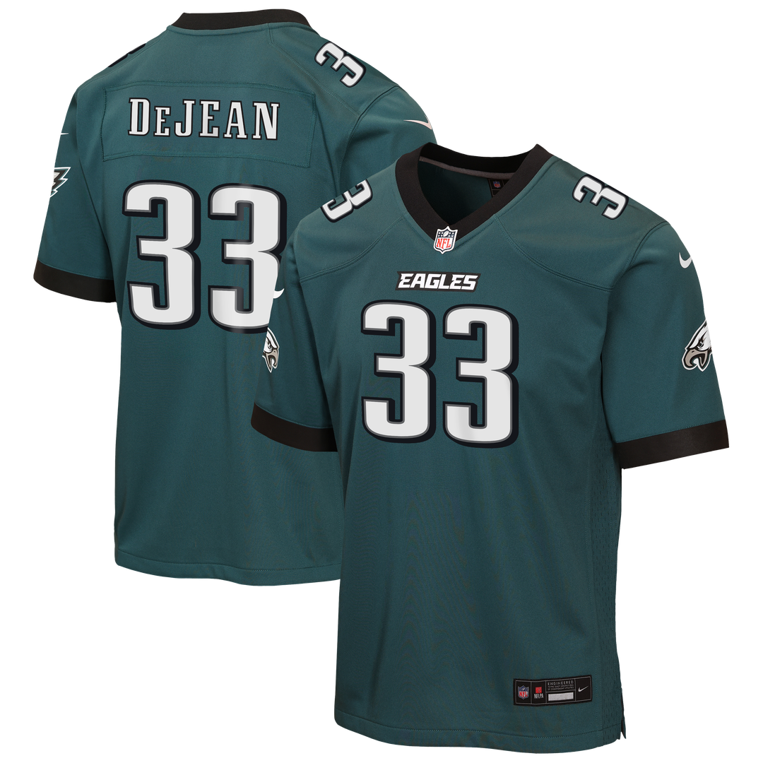 Cooper DeJean Philadelphia Eagles Nike Youth Team Game Jersey - Midnight Green Official NFL Team Apparel Football Fan Gear