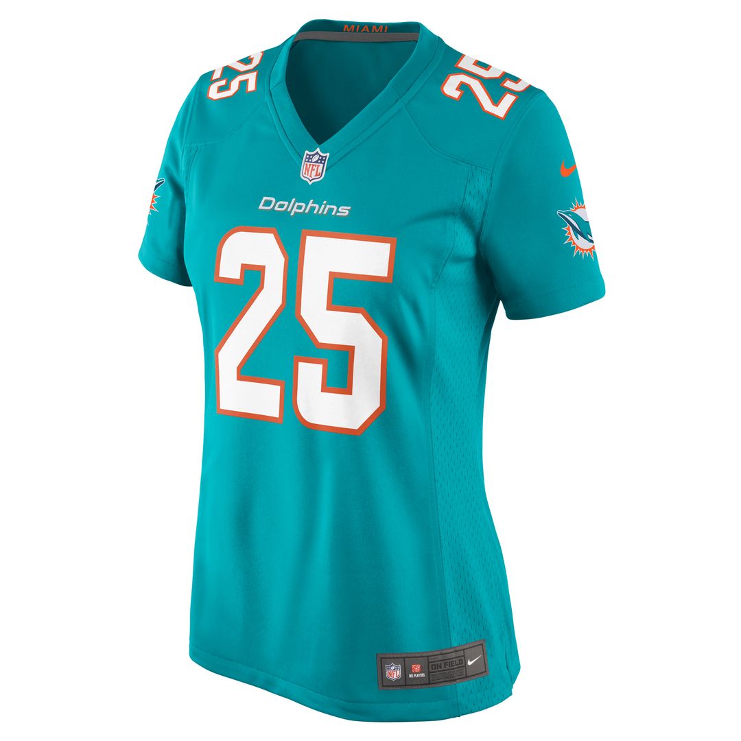 Jaylen Wright Miami Dolphins Nike Women's Game Jersey - Aqua Official NFL Team Apparel Football Fan Gear