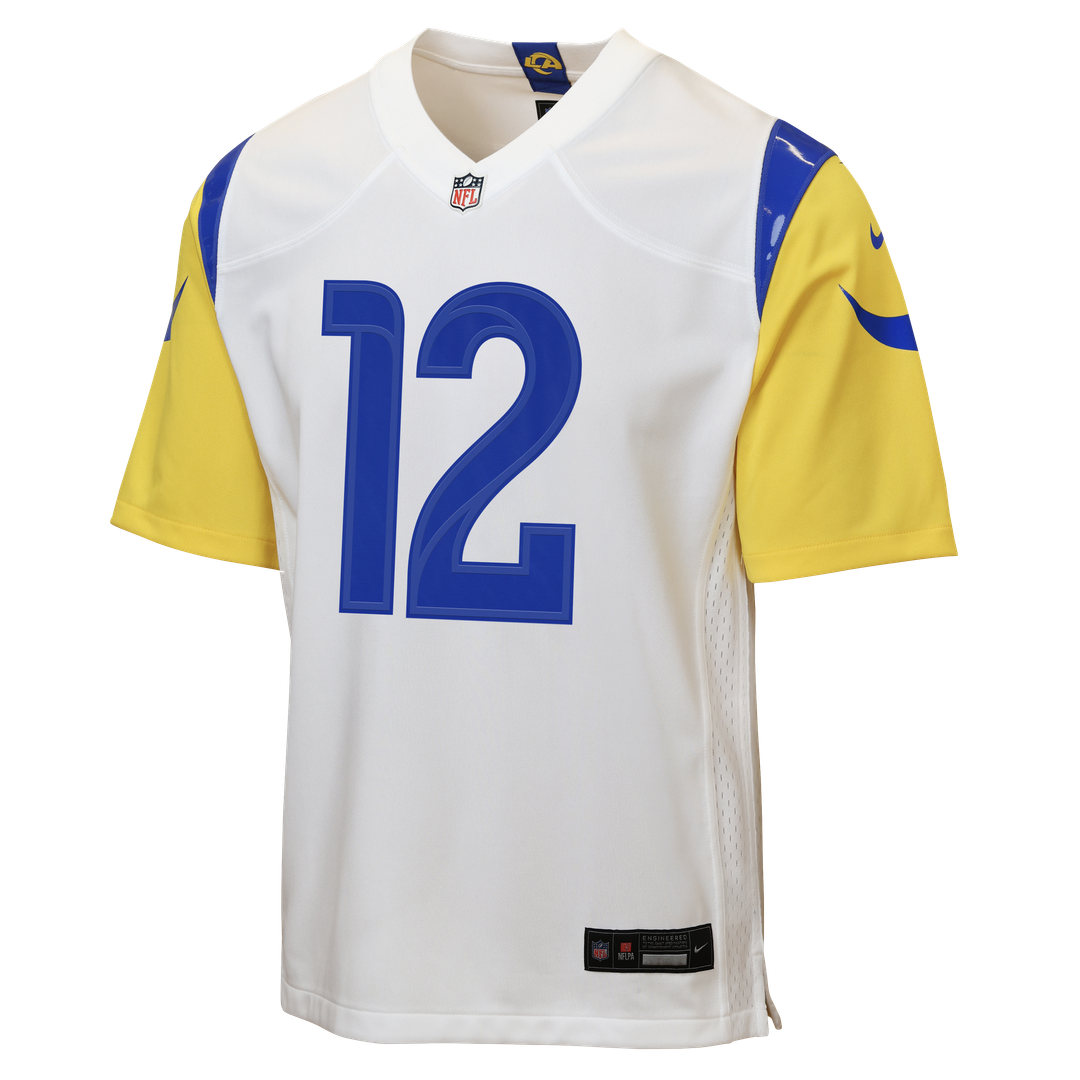 Puka Nacua Los Angeles Rams Nike Youth Game Jersey - White Official NFL Team Apparel Football Fan Gear
