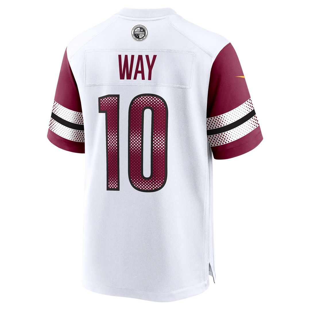 Tress Way Washington Commanders Nike Game Jersey - White Official NFL Team Apparel Football Fan Gear