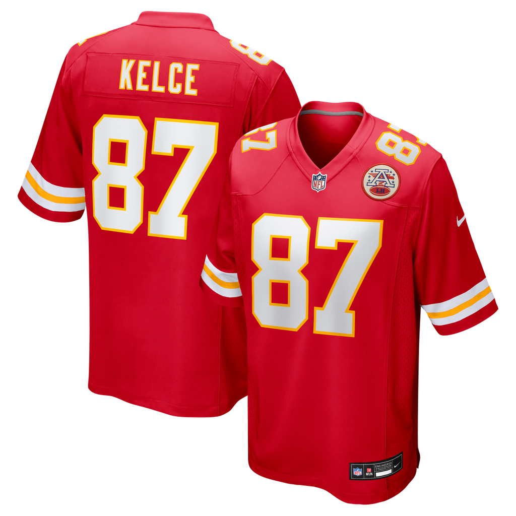 Travis Kelce Kansas City Chiefs Nike Game Jersey - Red Official NFL Team Apparel Football Fan Gear