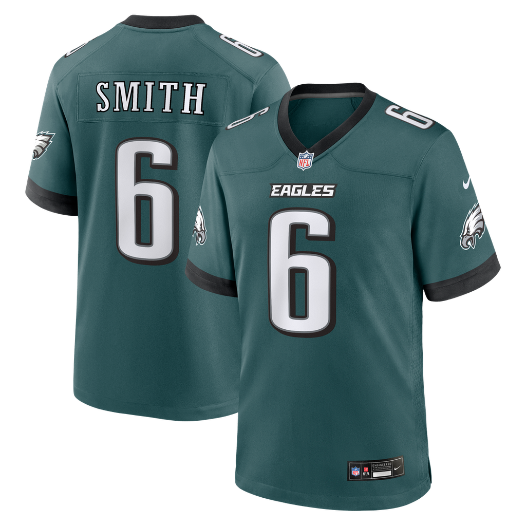 DeVonta Smith Philadelphia Eagles Nike Team Game Jersey - Midnight Green Official NFL Team Apparel Football Fan Gear