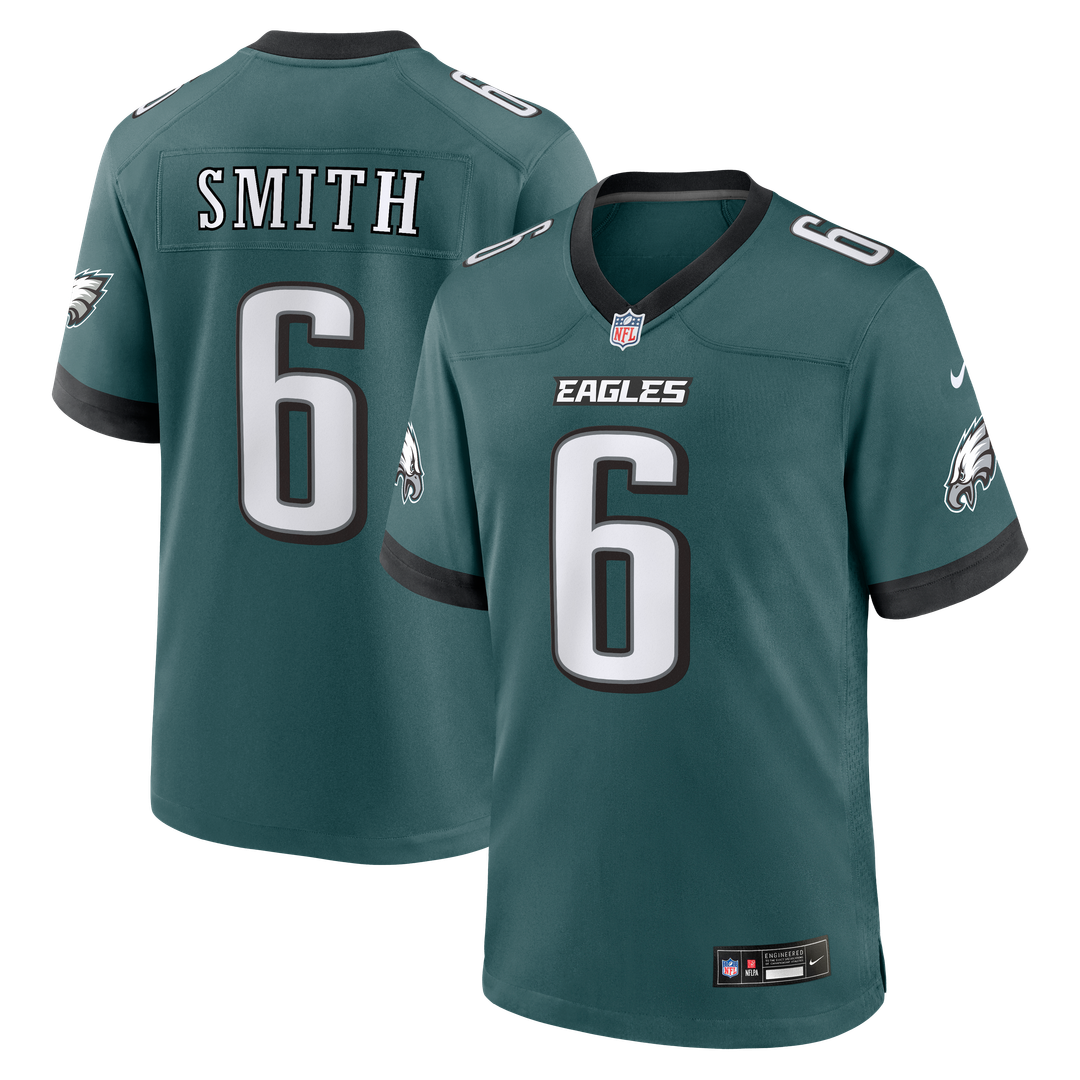 DeVonta Smith Philadelphia Eagles Nike Team Game Jersey - Midnight Green Official NFL Team Apparel Football Fan Gear