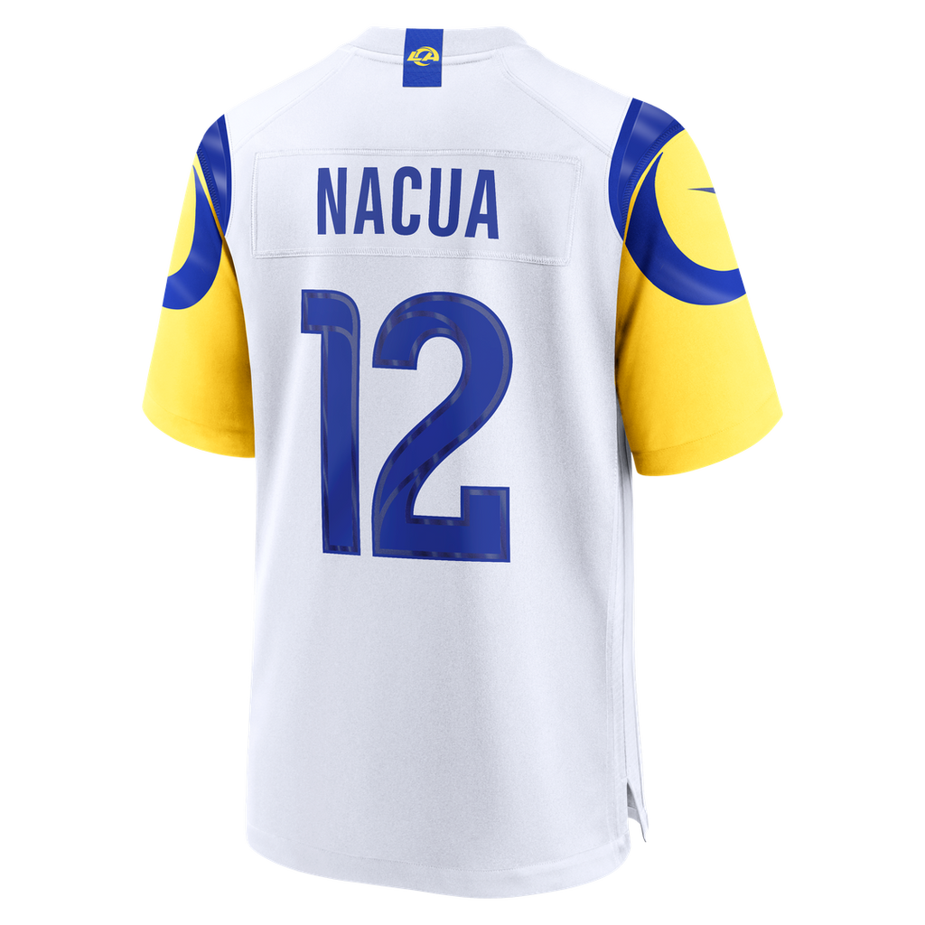 Puka Nacua Los Angeles Rams Nike White Game Player Jersey - White Official NFL Team Apparel Football Fan Gear