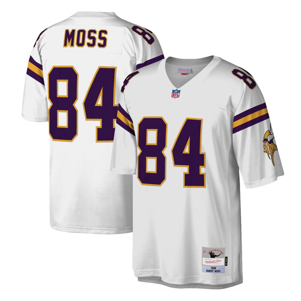 Randy Moss Minnesota Vikings Mitchell & Ness Legacy Replica Jersey - White Official NFL Team Apparel Football Fan Gear