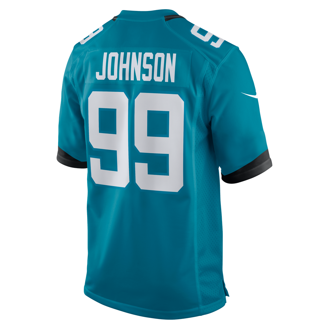 Austin Johnson Jacksonville Jaguars Nike Team Game Jersey - Teal Official NFL Team Apparel Football Fan Gear