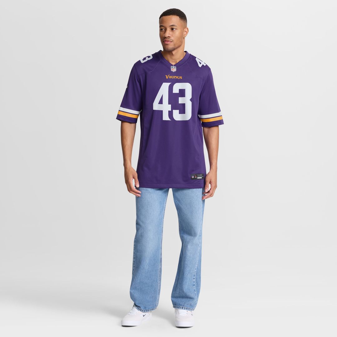 Andrew Van Ginkel Minnesota Vikings Nike Alternate Game Jersey - White Official NFL Team Apparel Football Fan Gear
