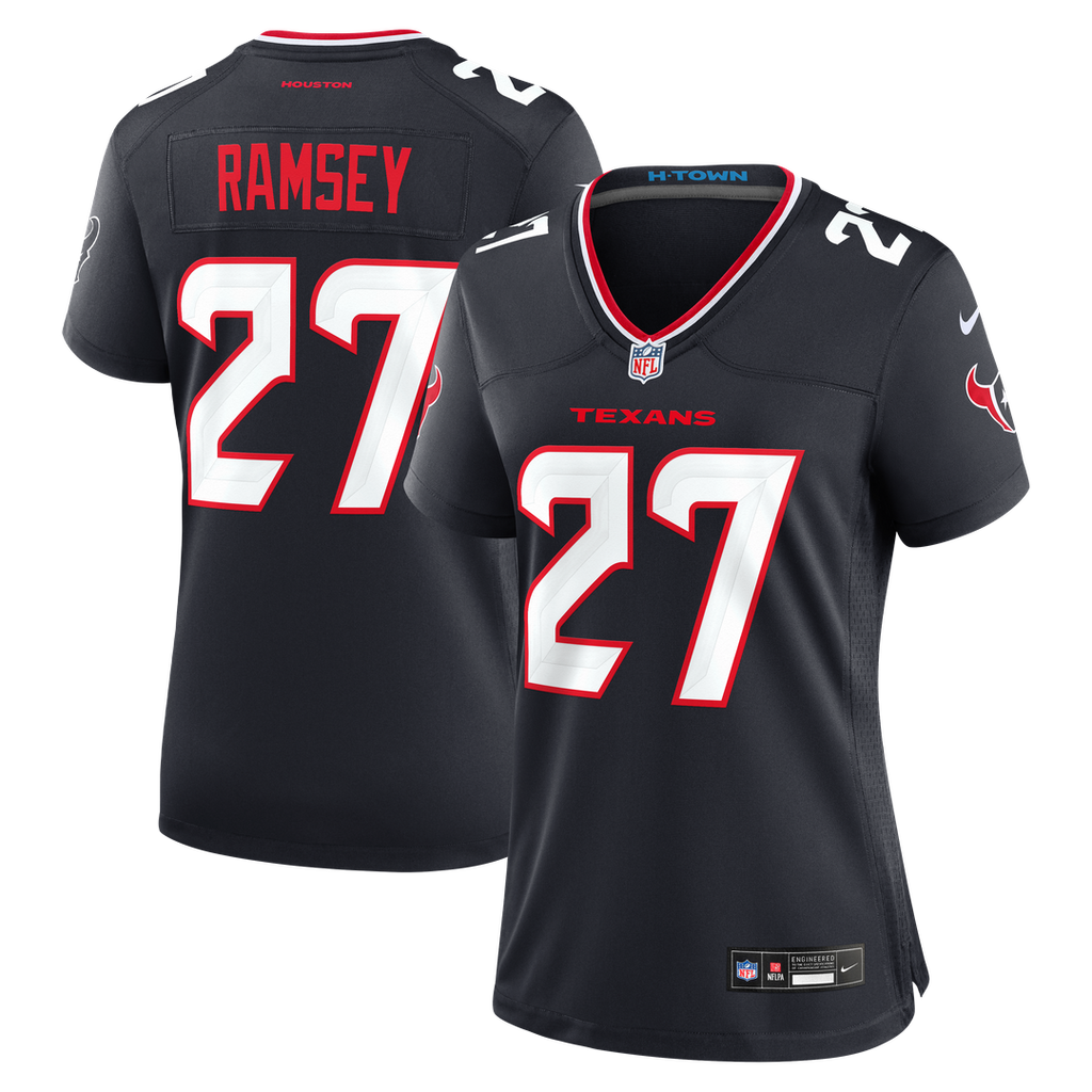 Kamari Ramsey Houston Texans Nike Women's Team Game Jersey - Navy Official NFL Team Apparel Football Fan Gear