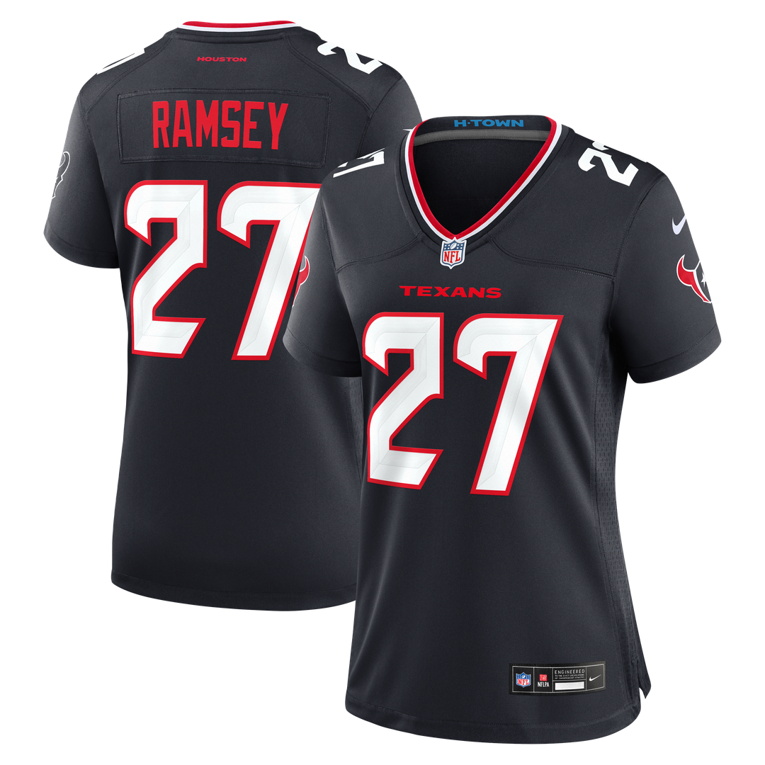 Kamari Ramsey Houston Texans Nike Women's Team Game Jersey - Navy Official NFL Team Apparel Football Fan Gear