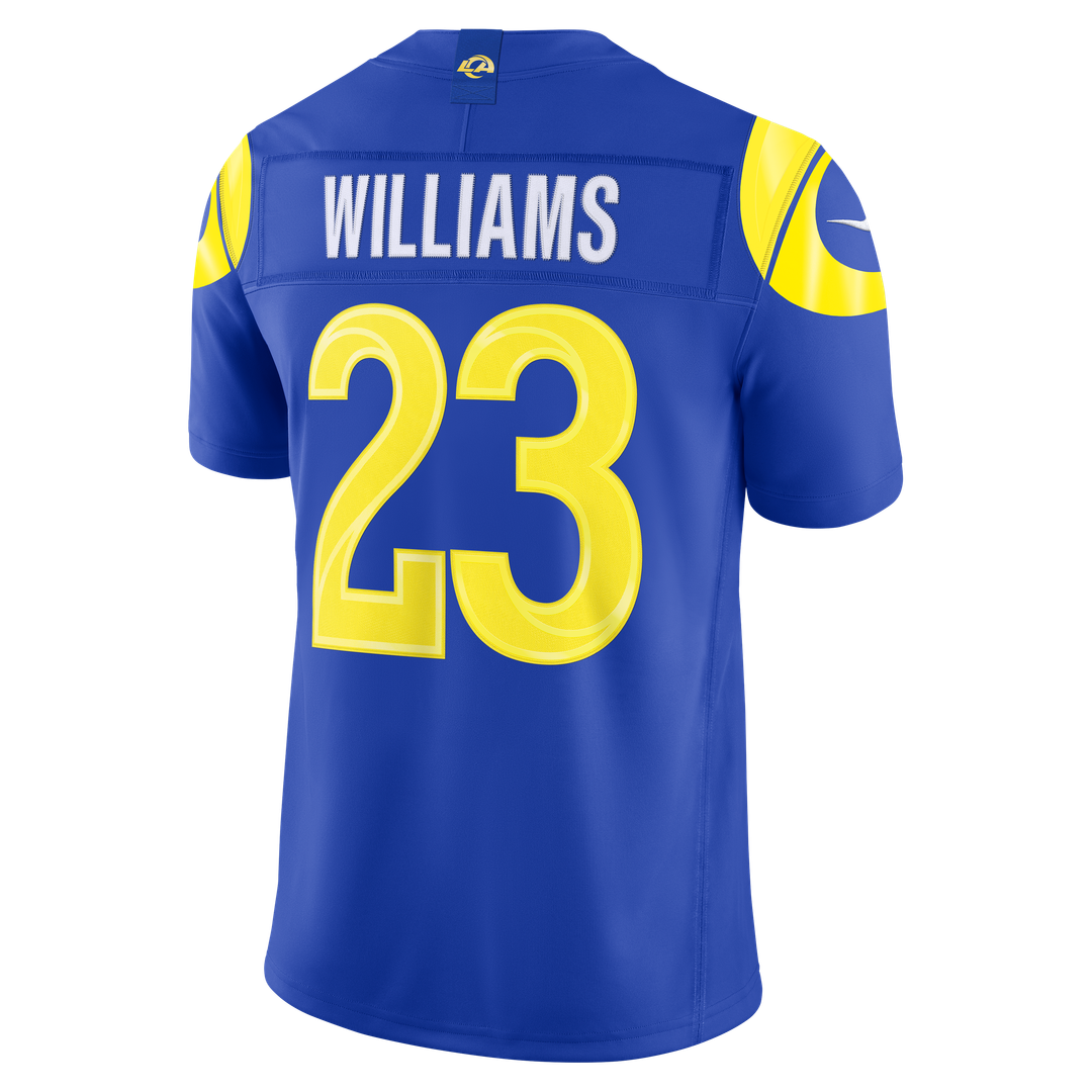 Kyren Williams Los Angeles Rams Nike Vapor F.U.S.E. Stitched Limited Jersey - White Official NFL Team Apparel Football Fan Gear