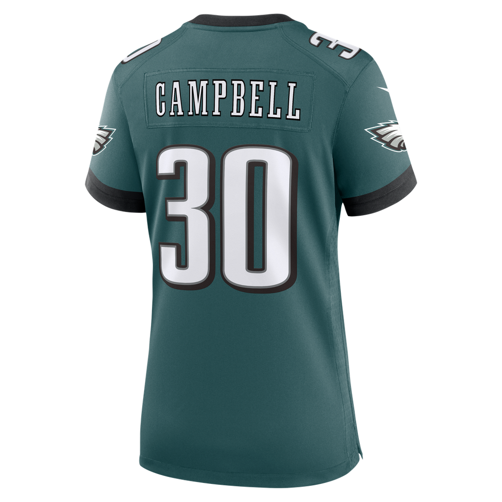 Jihaad Campbell Philadelphia Eagles Nike Women's Team Game Jersey - Midnight Green Official NFL Team Apparel Football Fan Gear