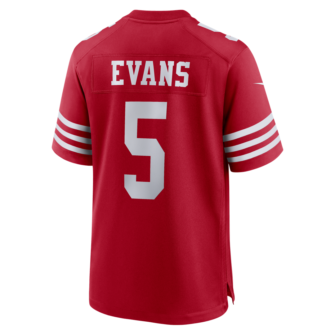 Mike Evans San Francisco 49ers Nike Game Jersey - Scarlet Official NFL Team Apparel Football Fan Gear