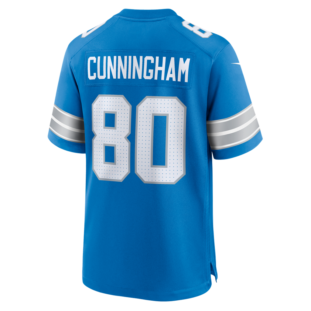 Malik Cunningham Detroit Lions Nike Team Game Jersey - Blue Official NFL Team Apparel Football Fan Gear