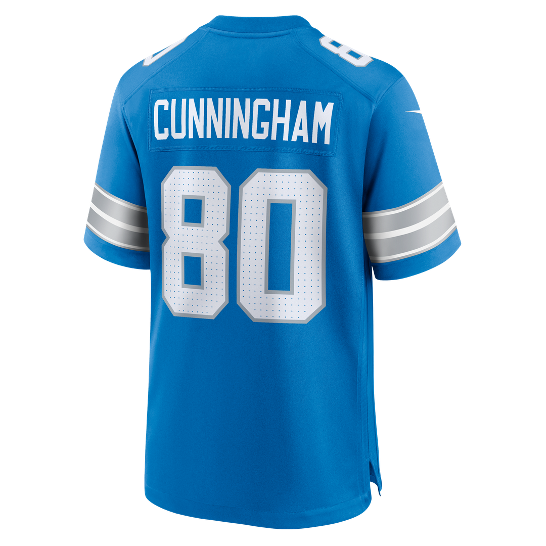 Malik Cunningham Detroit Lions Nike Team Game Jersey - Blue Official NFL Team Apparel Football Fan Gear