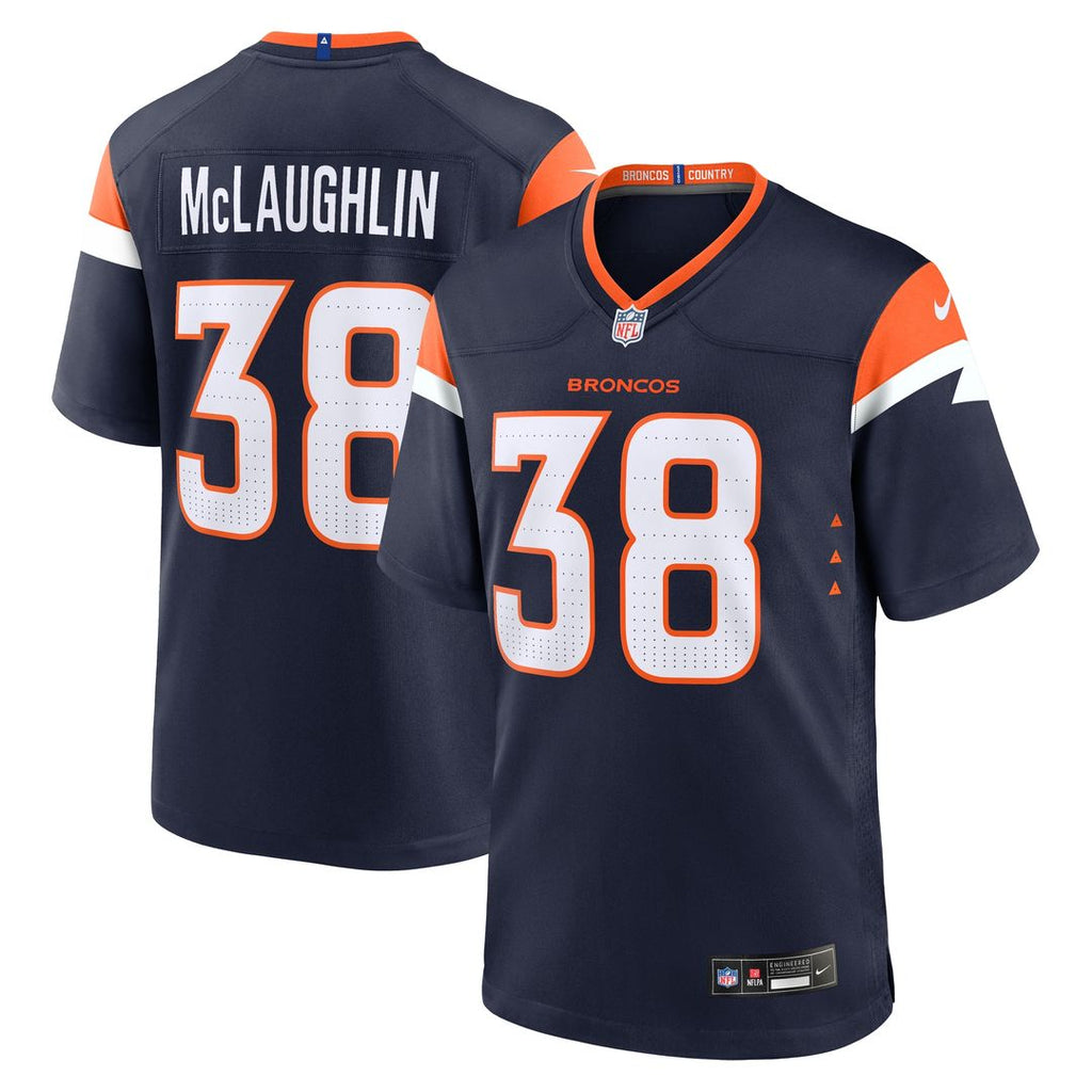 Jaleel McLaughlin Denver Broncos Nike Alternate Game Jersey - Navy Official NFL Team Apparel Football Fan Gear