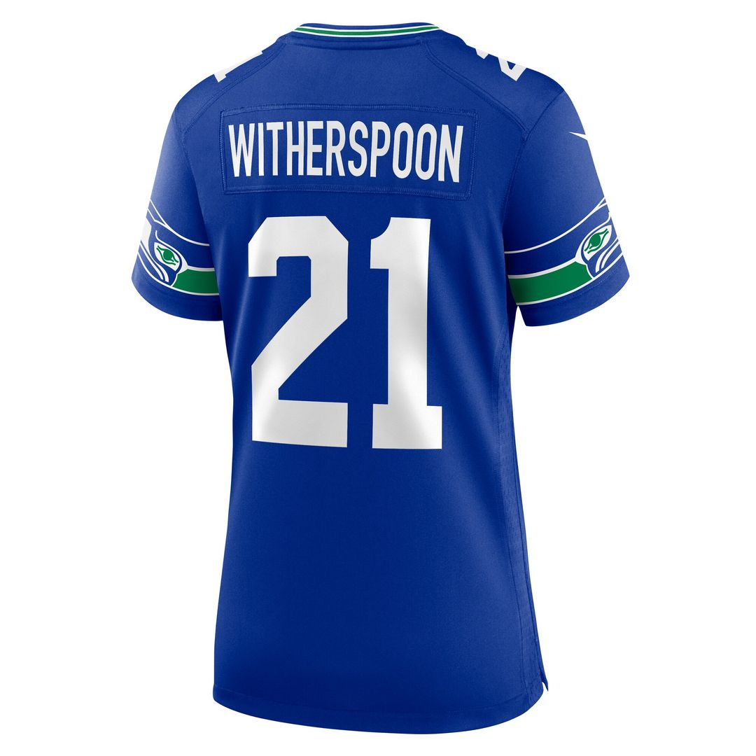 Devon Witherspoon Seattle Seahawks Nike Women's Alternate 50th Season Game Jersey - Royal Official NFL Team Apparel Football Fan Gear