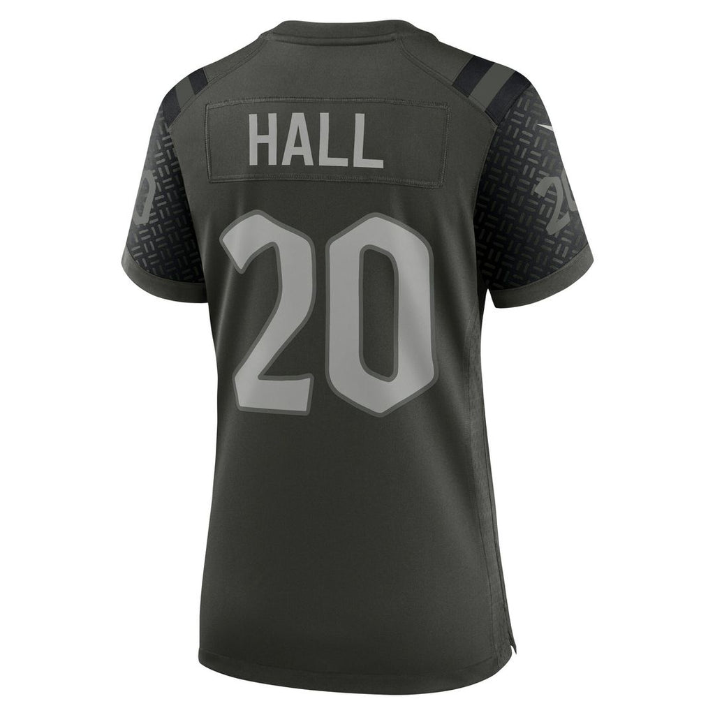 Breece Hall New York Jets Nike Women's 2025 Rivalries Collection Game Jersey - Gotham Green Official NFL Team Apparel Football Fan Gear