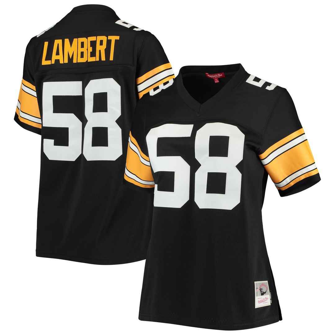 Jack Lambert Pittsburgh Steelers Mitchell & Ness Women's Legacy Replica Player Jersey - Black Official NFL Team Apparel Football Fan Gear