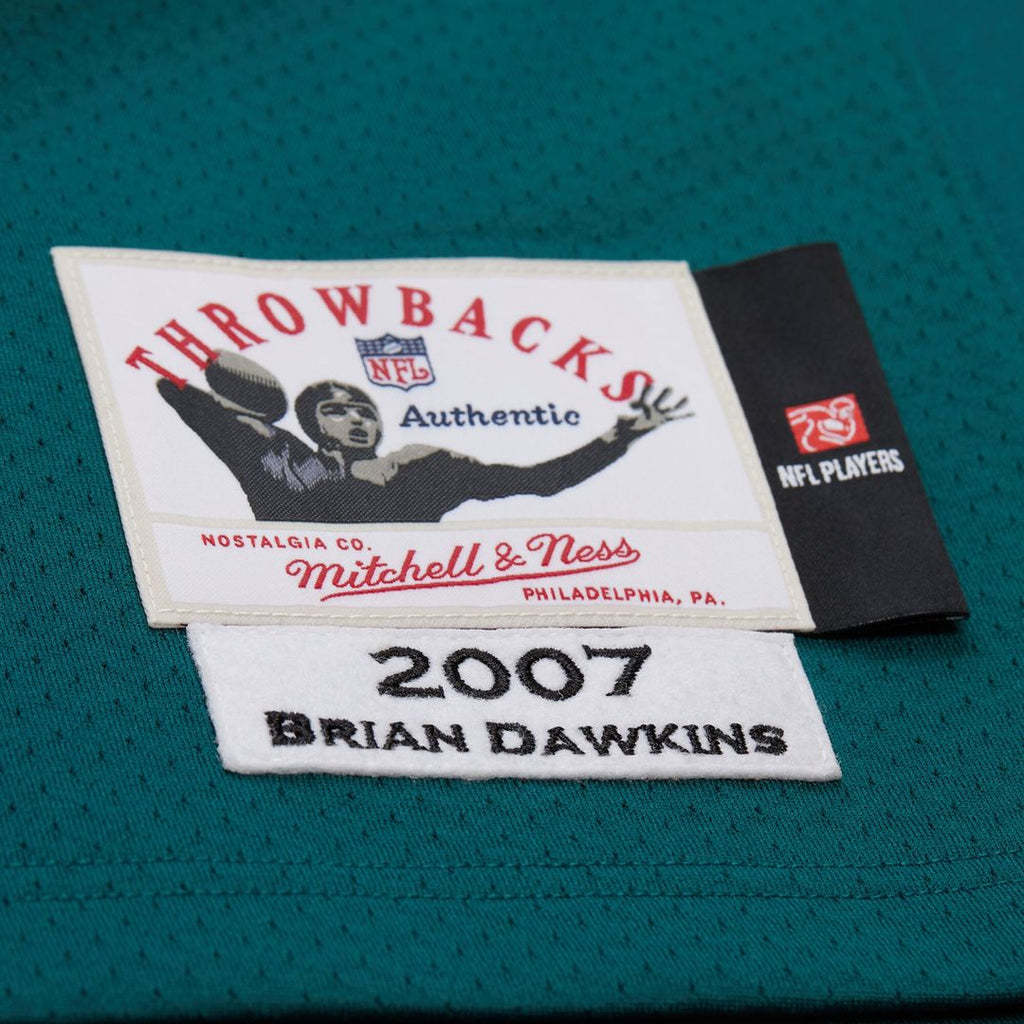 Brian Dawkins Philadelphia Eagles Mitchell & Ness 2007 Authentic Throwback Retired Player Jersey - Green Official NFL Team Apparel Football Fan Gear