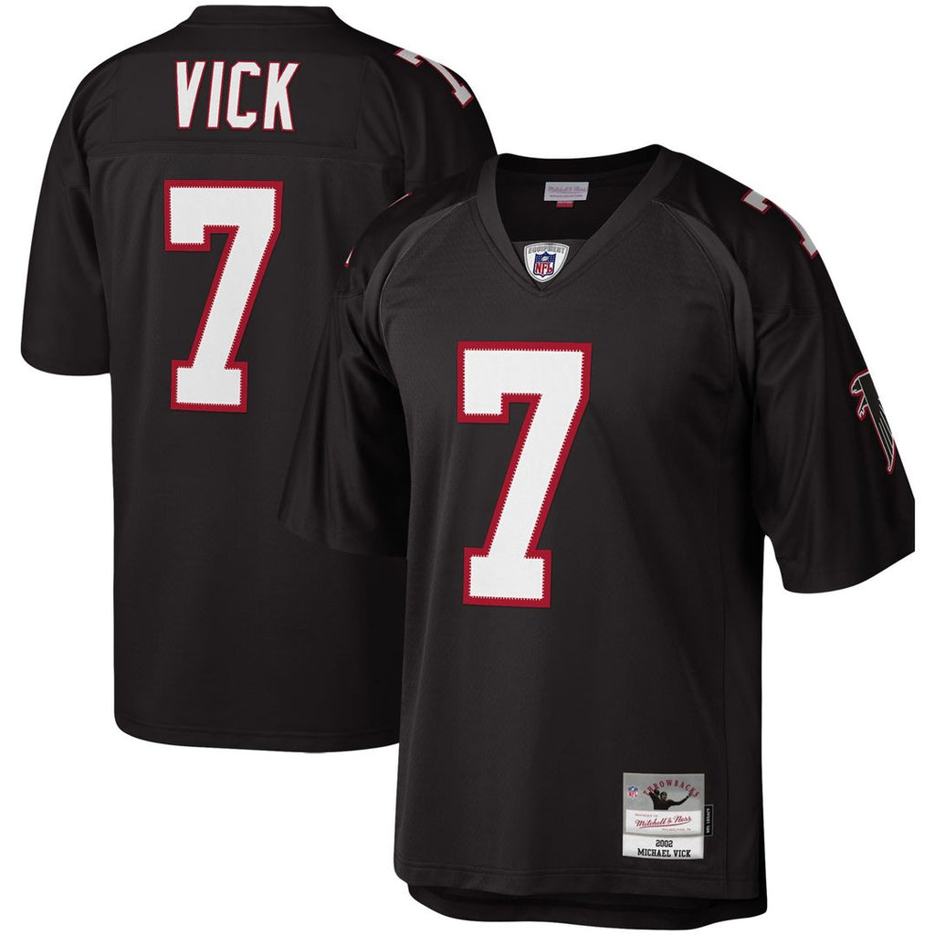 Michael Vick Atlanta Falcons Mitchell & Ness Legacy Replica Jersey - Black Official NFL Team Apparel Football Fan Gear