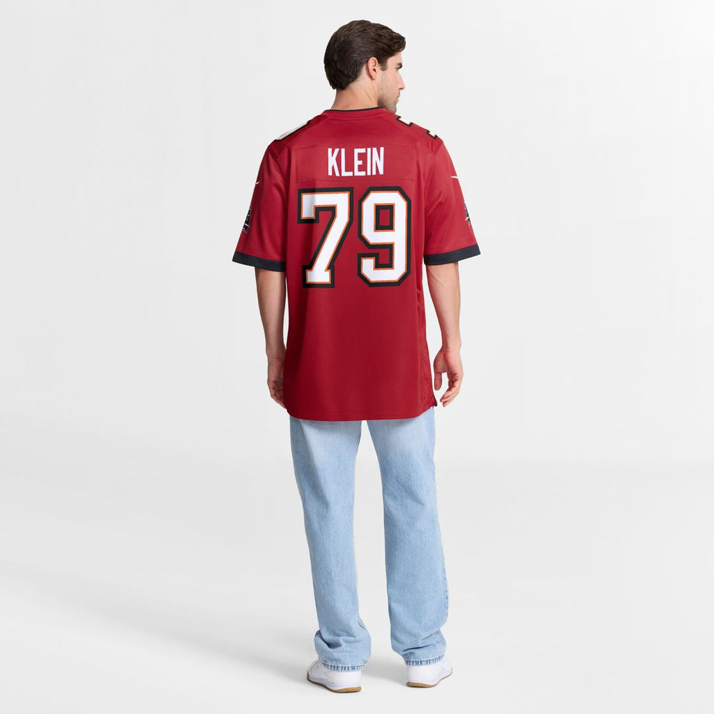 Elijah Klein Tampa Bay Buccaneers Nike Game Jersey - Red Official NFL Team Apparel Football Fan Gear