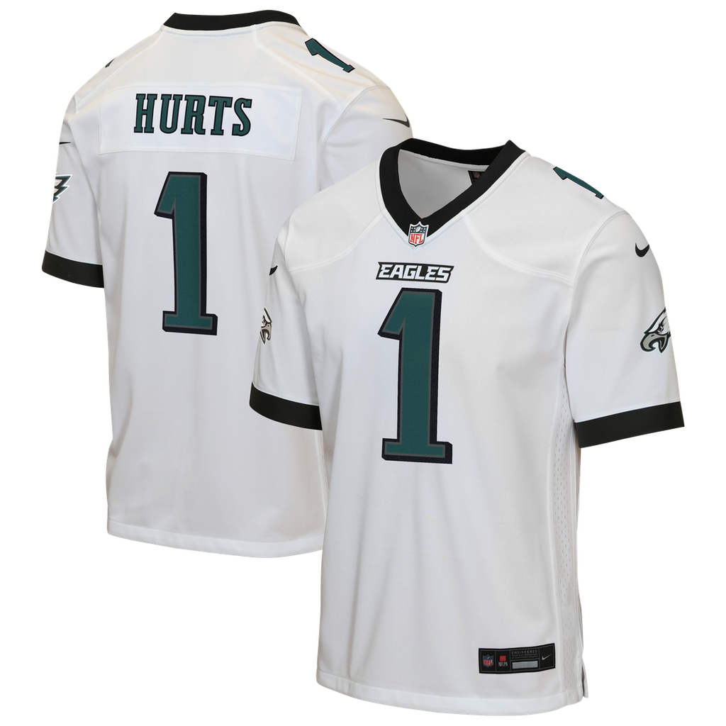 Jalen Hurts Philadelphia Eagles Nike Youth Game Jersey - White Official NFL Team Apparel Football Fan Gear