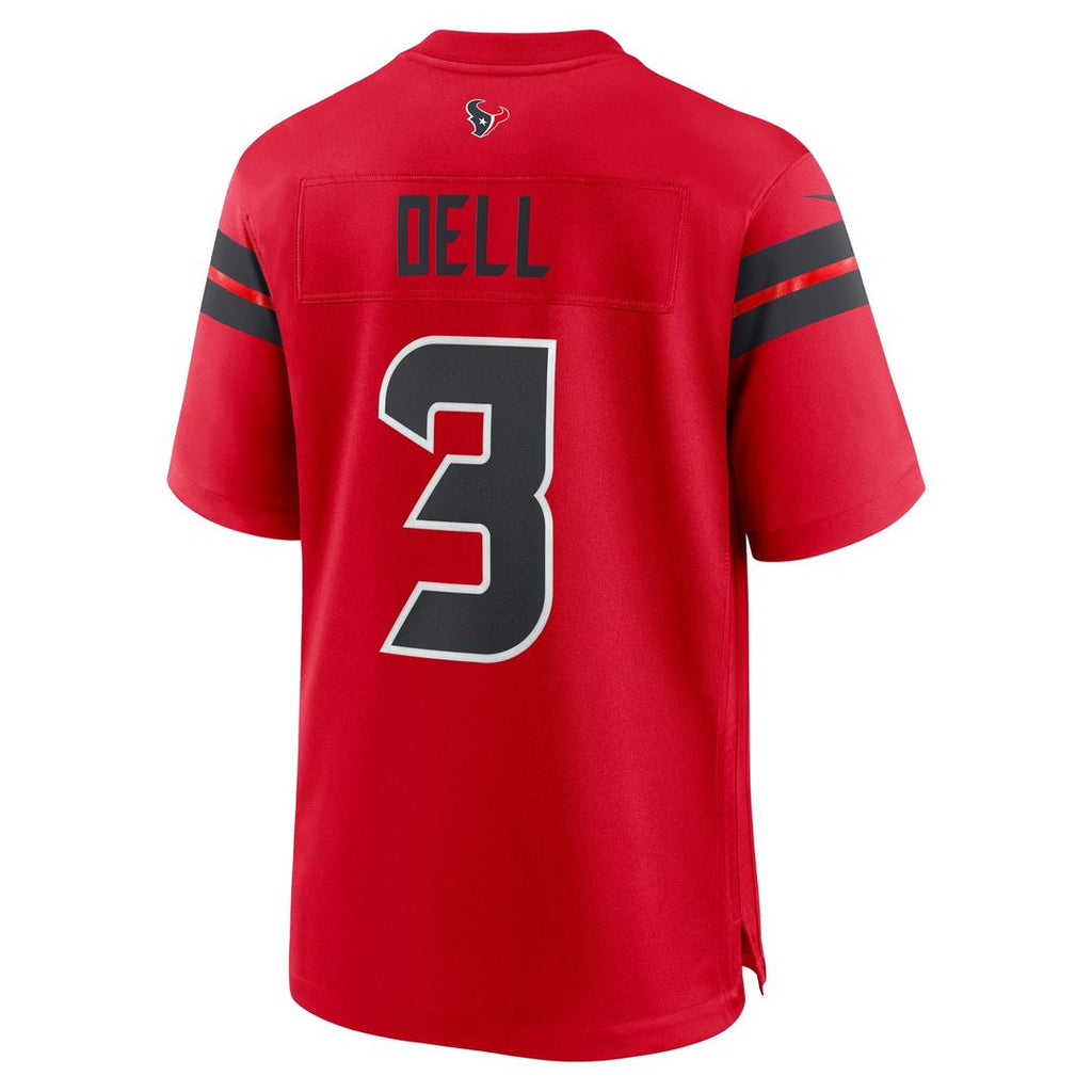 Tank Dell Houston Texans Nike Game Jersey - Navy Official NFL Team Apparel Football Fan Gear