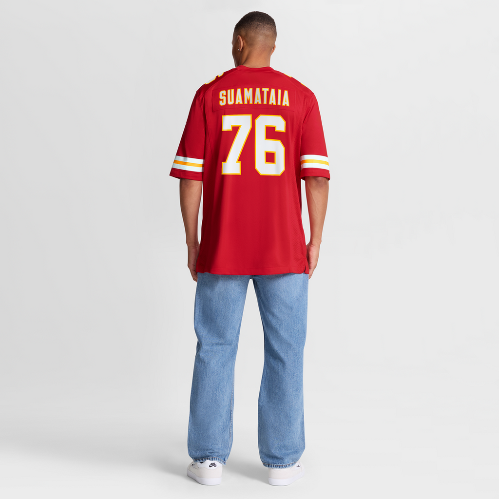 Kingsley Suamataia Kansas City Chiefs Nike Game Jersey - Red Official NFL Team Apparel Football Fan Gear