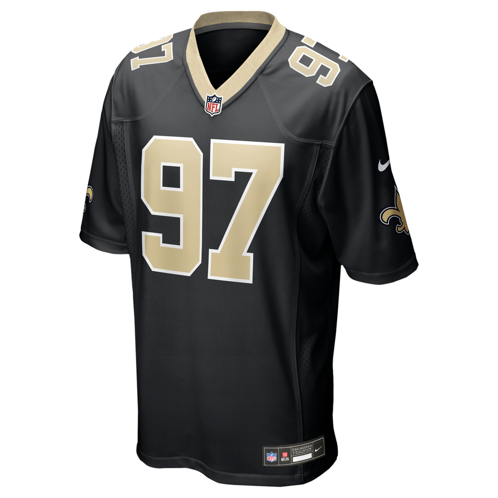 Khristian Boyd New Orleans Saints Nike Game Jersey - Black Official NFL Team Apparel Football Fan Gear