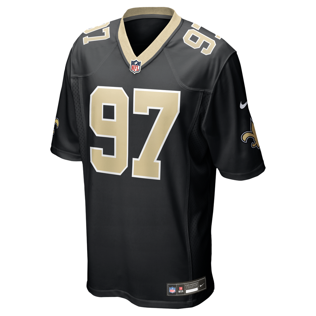 Khristian Boyd New Orleans Saints Nike Game Jersey - Black Official NFL Team Apparel Football Fan Gear