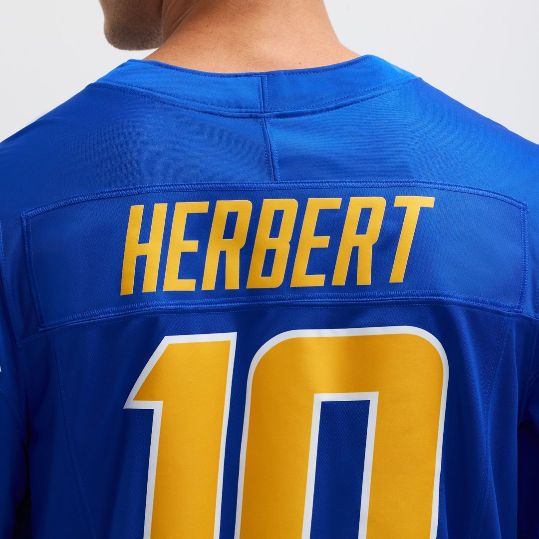 Justin Herbert Los Angeles Chargers Nike Vapor F.U.S.E. Limited Jersey - Royal Official NFL Team Apparel Football Fan Gear