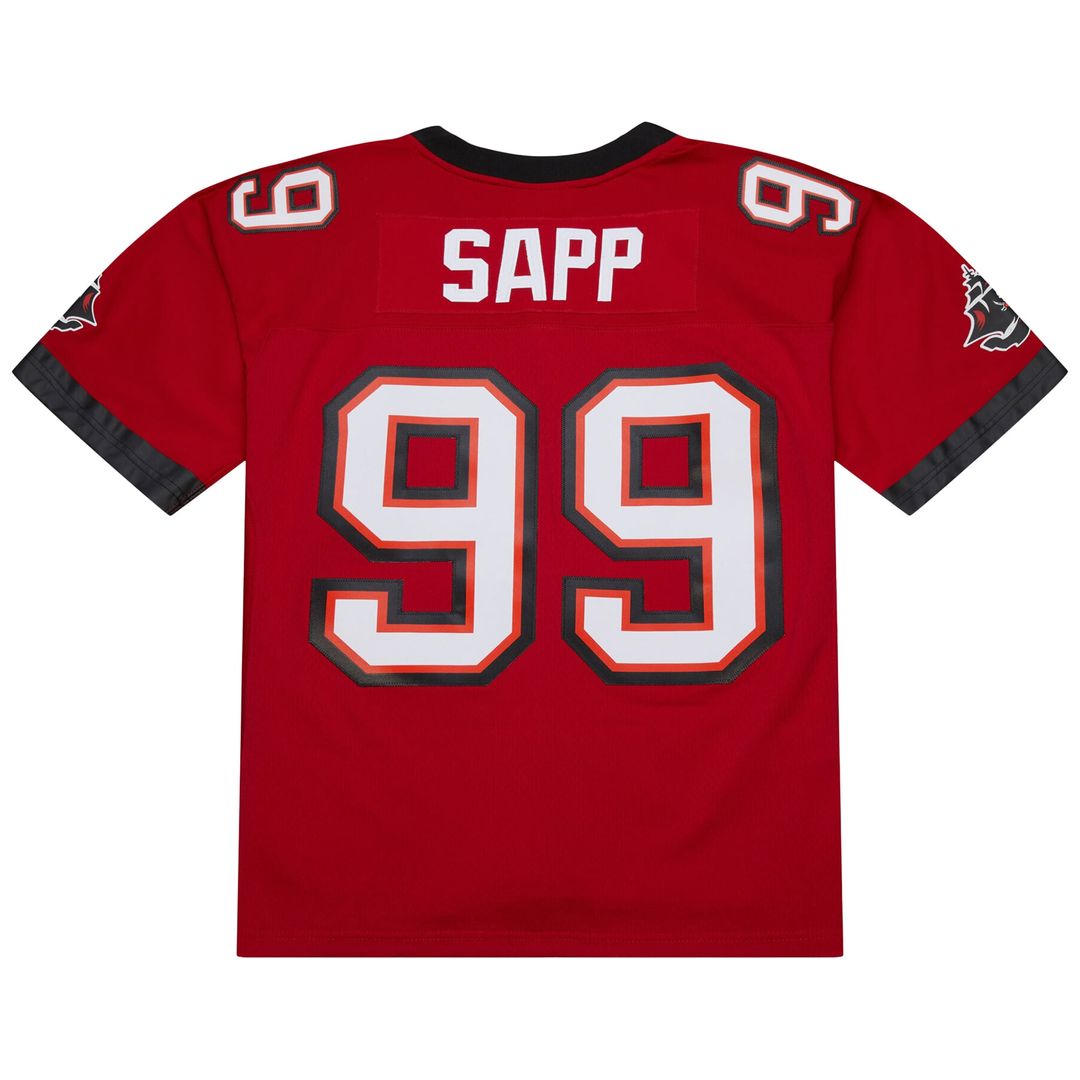 Warren Sapp Tampa Bay Buccaneers Mitchell & Ness 1995 Legacy Replica Jersey - Orange Official NFL Team Apparel Football Fan Gear