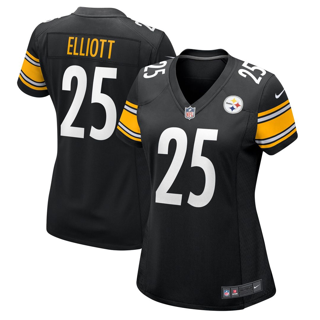 DeShon Elliott Pittsburgh Steelers Nike Women's Team Game Jersey - Black Official NFL Team Apparel Football Fan Gear