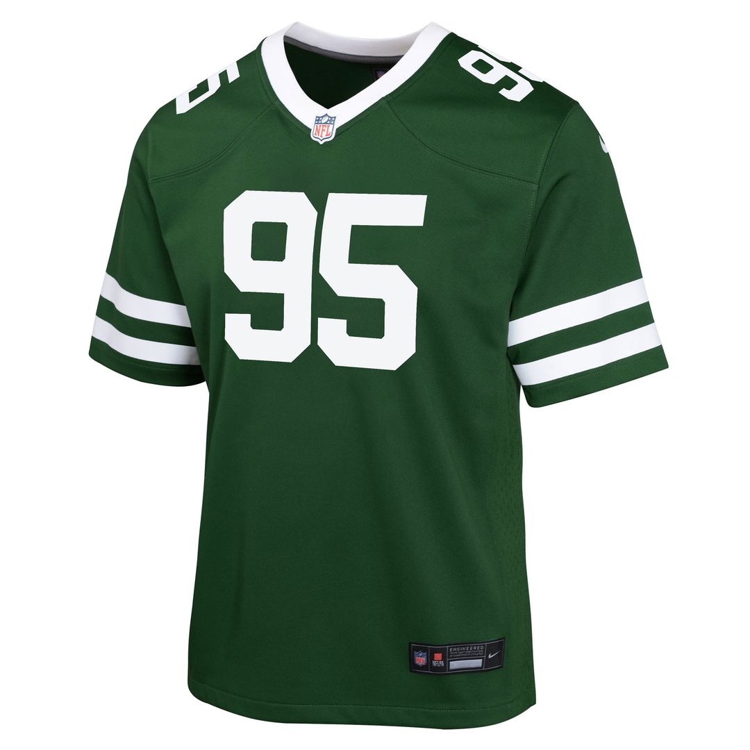 Quinnen Williams New York Jets Nike Youth Game Jersey - Green Official NFL Team Apparel Football Fan Gear