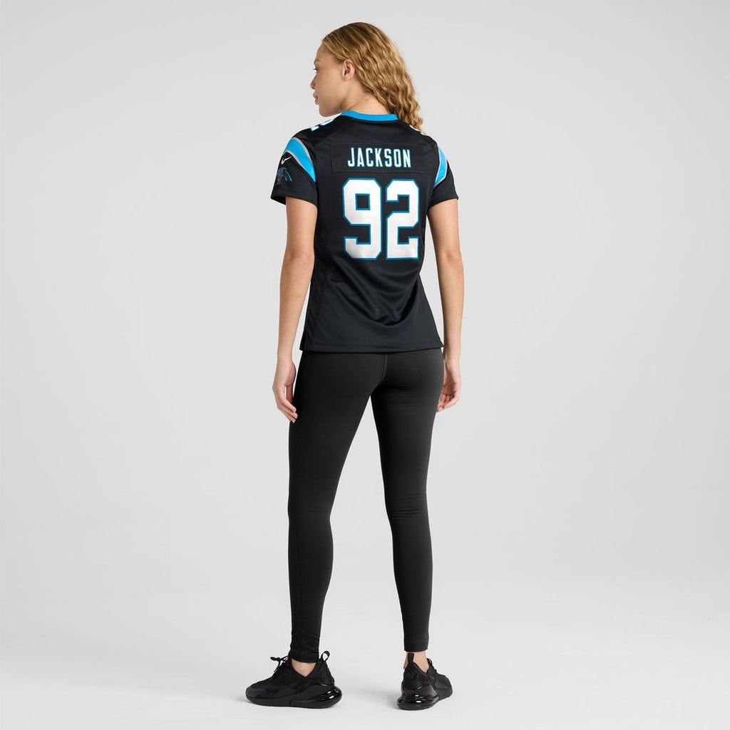 Cam Jackson Carolina Panthers Nike Women's Team Game Jersey - Black Official NFL Team Apparel Football Fan Gear