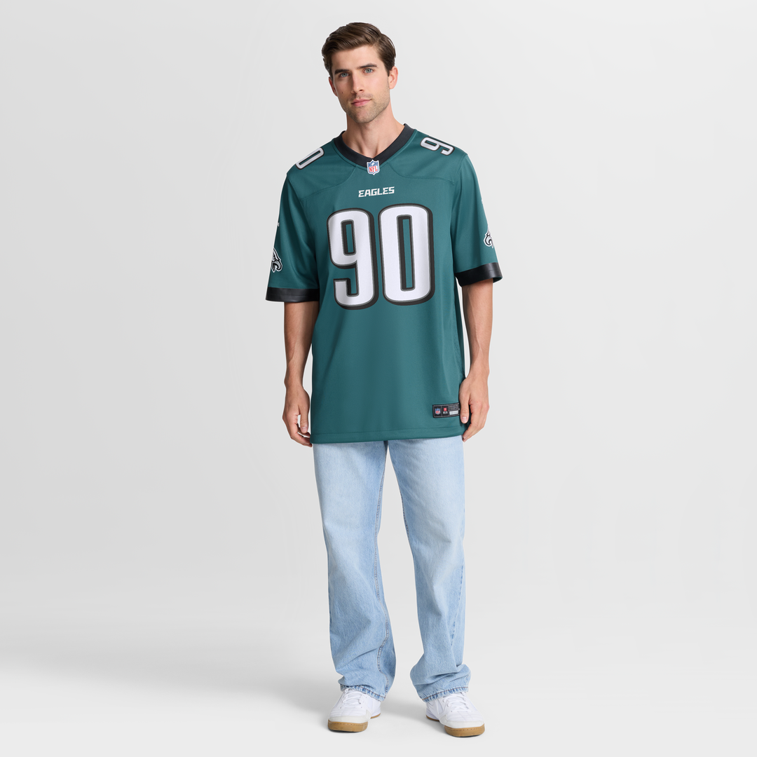 Jordan Davis Philadelphia Eagles Nike Team Game Jersey - Midnight Green Official NFL Team Apparel Football Fan Gear