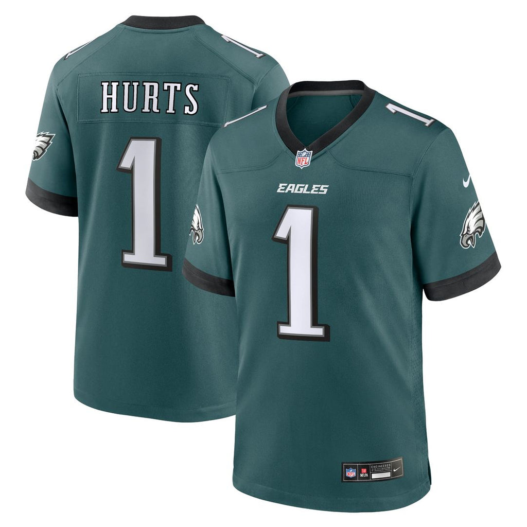 Jalen Hurts Philadelphia Eagles Nike Team Game Jersey - Midnight Green Official NFL Team Apparel Football Fan Gear