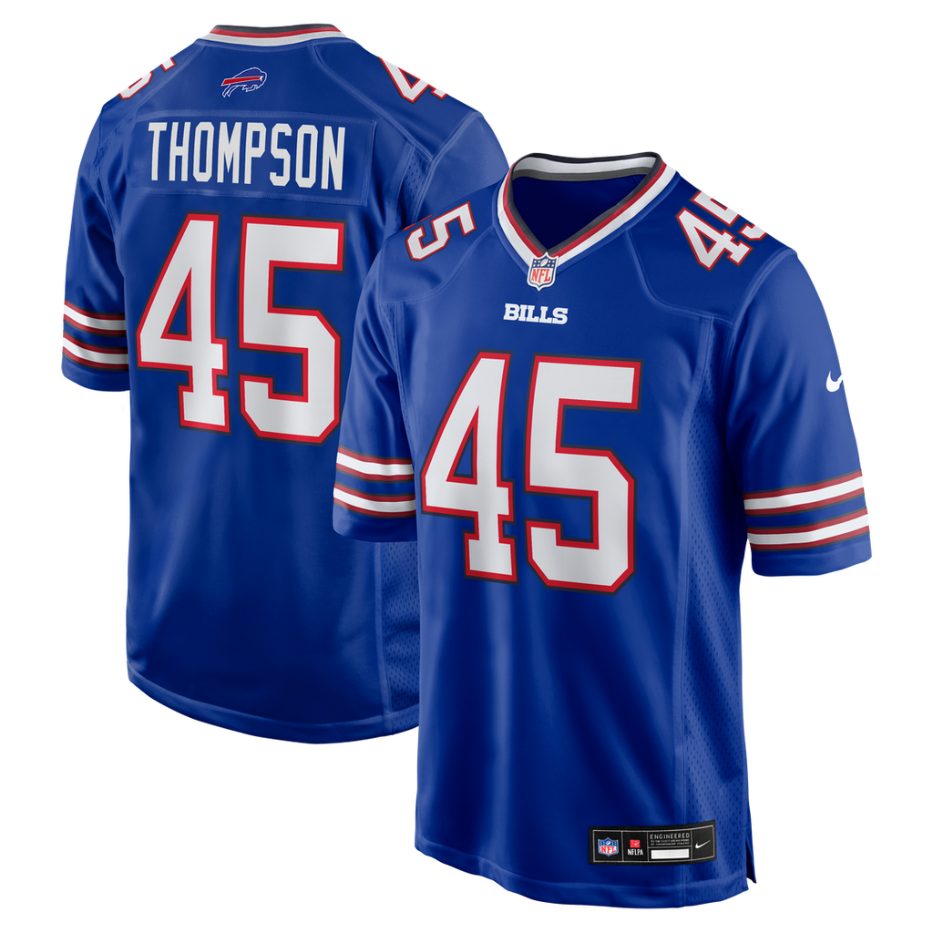 Shaq Thompson Buffalo Bills Nike Team Game Jersey - Royal Official NFL Team Apparel Football Fan Gear