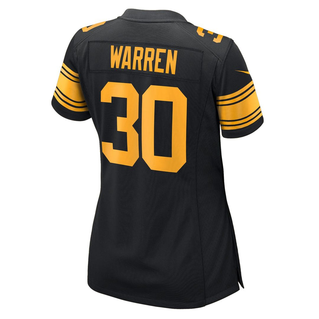 Jaylen Warren Pittsburgh Steelers Nike Women's Alternate Game Jersey - Black Official NFL Team Apparel Football Fan Gear