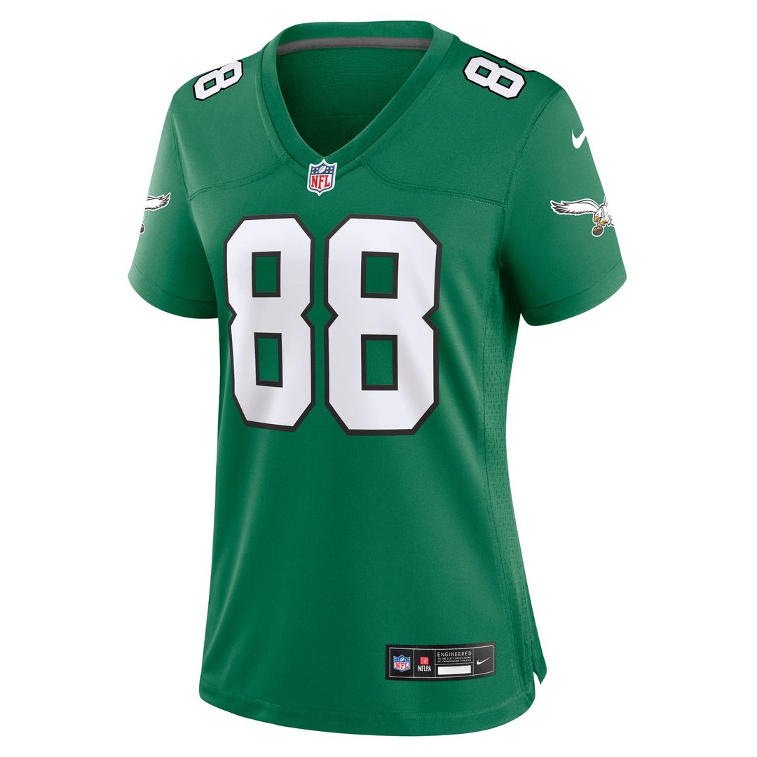 Dallas Goedert Philadelphia Eagles Nike Women's Team Game Jersey - Midnight Green Official NFL Team Apparel Football Fan Gear