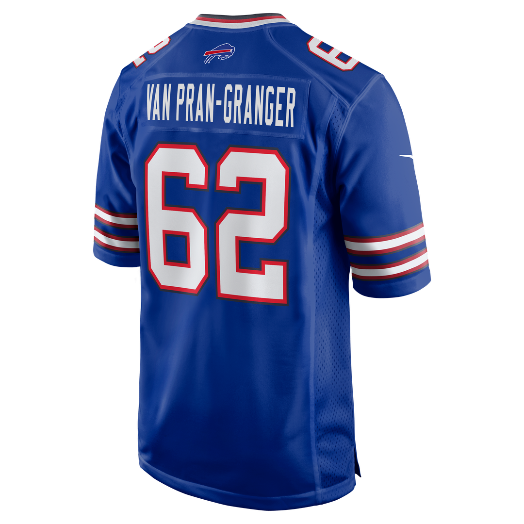 Sedrick Van Pran-Granger Buffalo Bills Nike Game Jersey - Royal Official NFL Team Apparel Football Fan Gear