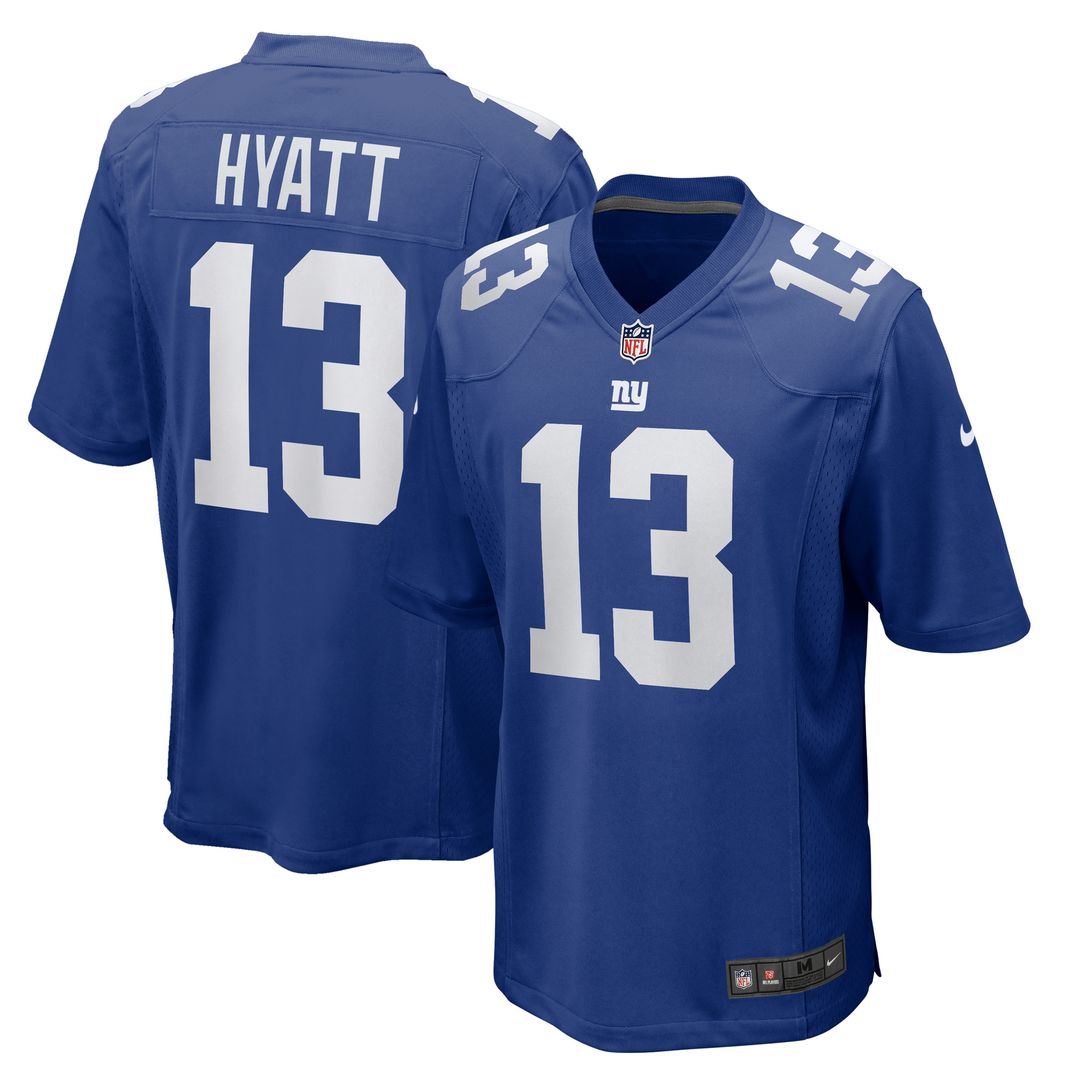 Jalin Hyatt New York Giants Nike Team Game Jersey - Royal Official NFL Team Apparel Football Fan Gear