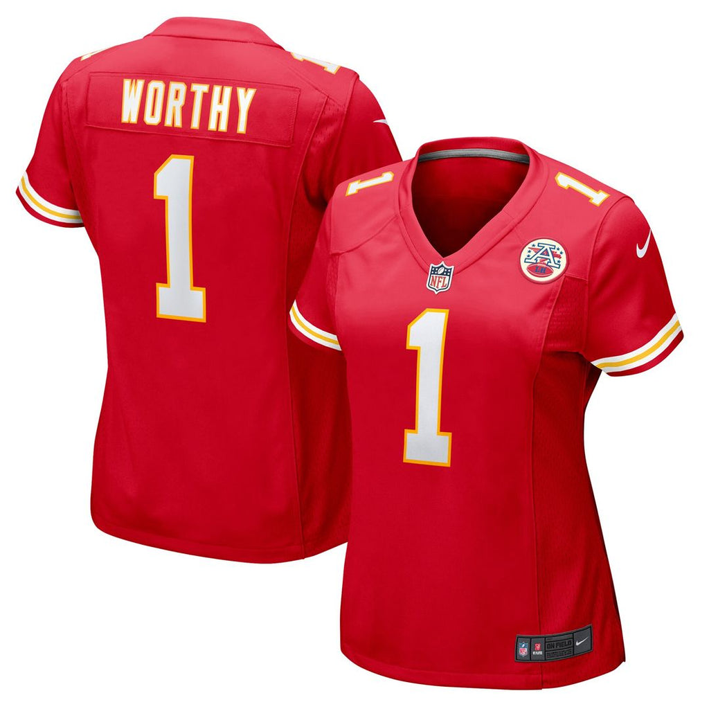 Xavier Worthy Kansas City Chiefs Nike Women's Game Jersey - Red Official NFL Team Apparel Football Fan Gear