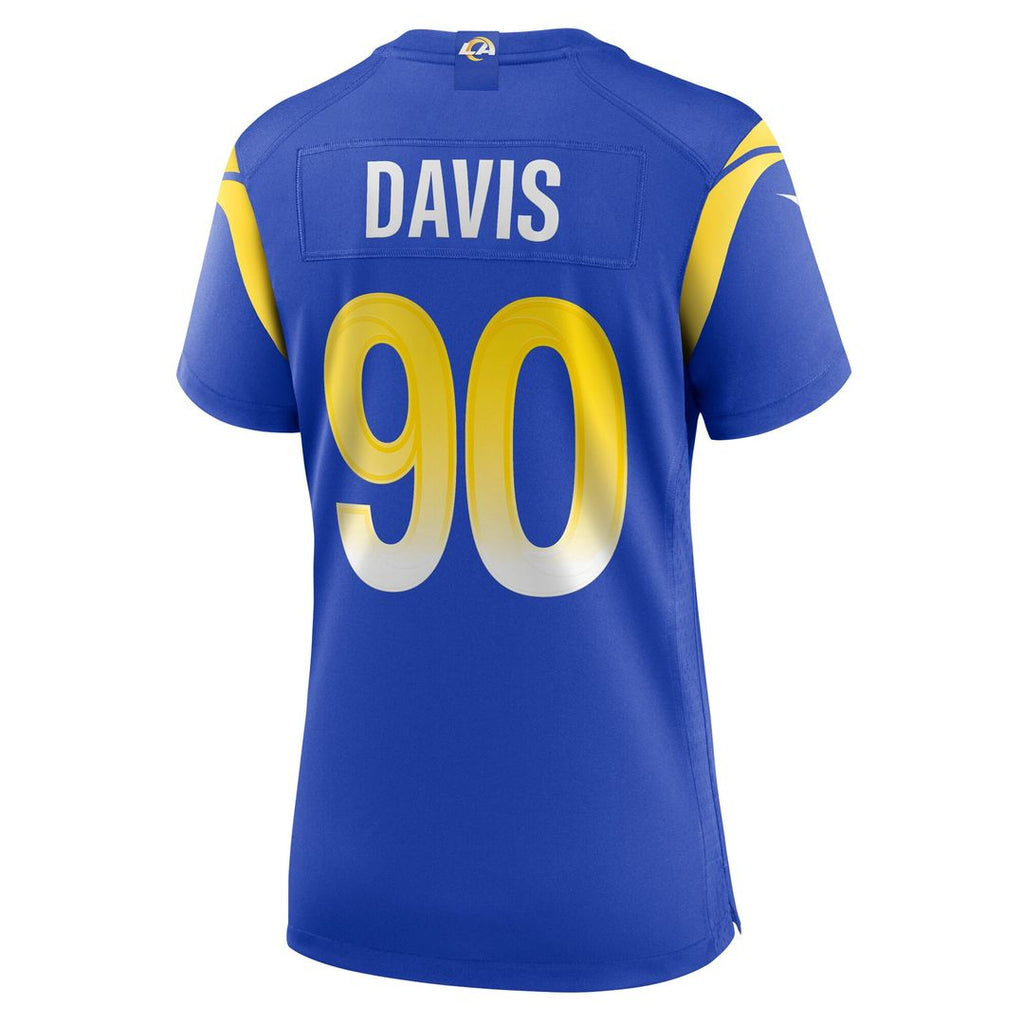 Tyler Davis Los Angeles Rams Nike Women's Game Jersey - Royal Official NFL Team Apparel Football Fan Gear