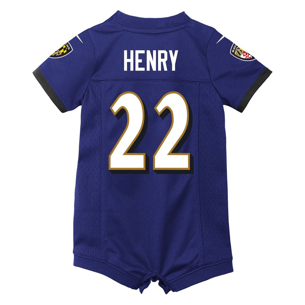 Derrick Henry Baltimore Ravens Nike Newborn & Infant Game Romper Jersey - Purple Official NFL Team Apparel Football Fan Gear